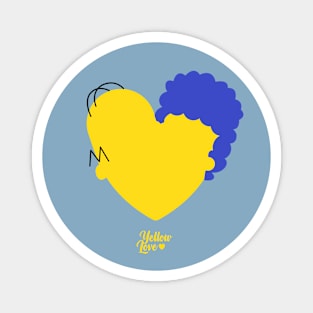 Yellow Love Magnet